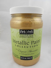 MODERN MASTERS Metallic Paint #200 Semi Opaque Pale Gold/QT.