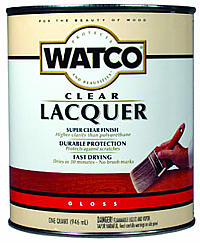 WATCO 63041  Gloss Clear Lacquer Wood Finish Quart