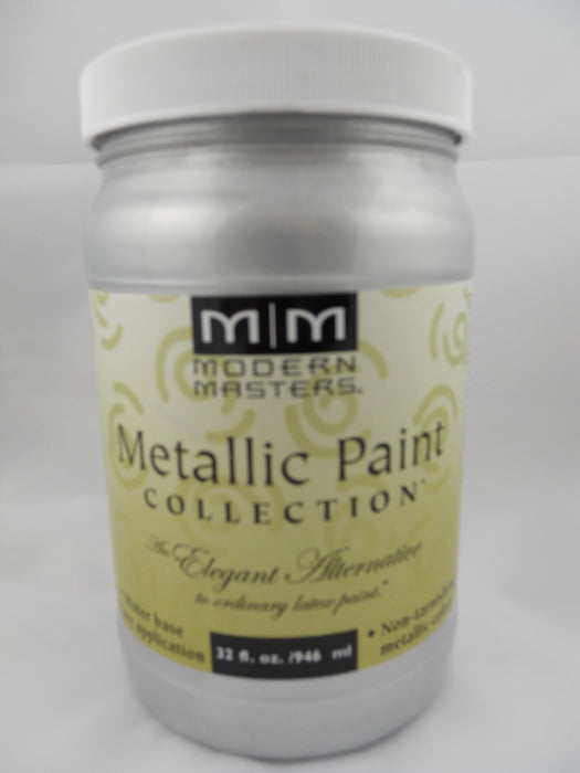 MODERN MASTERS Metallic Paint/#ME150/ Opaque Silver/QT.