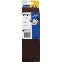 NORTON  3" X 21" 60X ALUM OXIDE BELT BULK PK 1/10