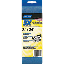 NORTON  3" X 18" 3X P80 PORTABLE BELT 2PK