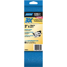 NORTON  3" X 21" 3X P50 PORTABLE BELT 2PK