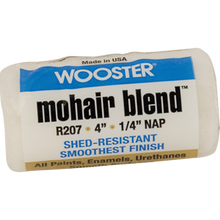 WOOSTER R207 4" MOHAIR BLEND 1/4" NAP ROLLER COVER