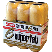 WOOSTER R750 9" SUPER/FAB 1/2" NAP ROLLER COVER 6PK