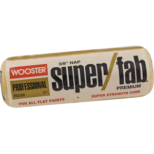 WOOSTER R239 7" SUPER/FAB 3/8" NAP ROLLER COVER