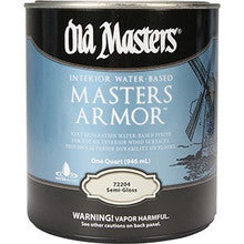 Old Masters 72204 Qt Semi Gloss Masters Armor  Clear Finish