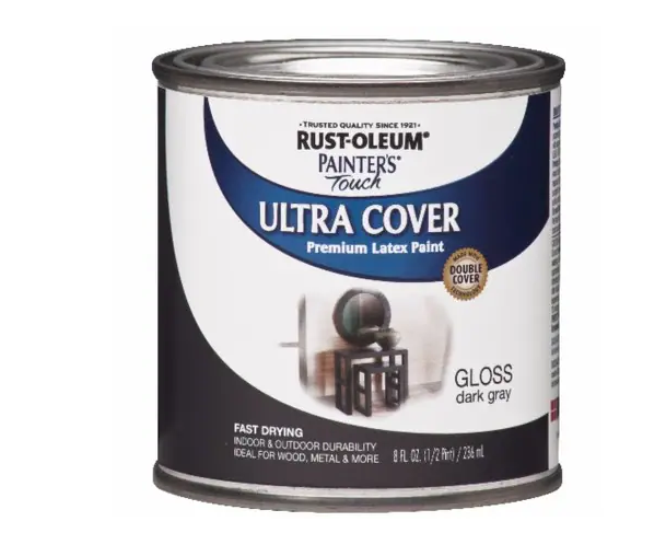 Rust-Oleum 1986730 .5Pt Gloss Dark Gray Painters Touch (623-3613)