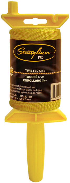 US TAPE CO 25400 540' GOLD TWIST STRINGLINER PRO CORD REEL