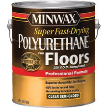 Minwax 13024 1G Semi Gloss Super Fast Dry Polyurethane For Floors 350 VOC