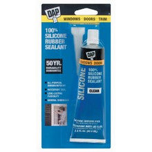 Dap 00684 Silicone Multi-Purpose Sealant - Clear 2.8-oz Tube