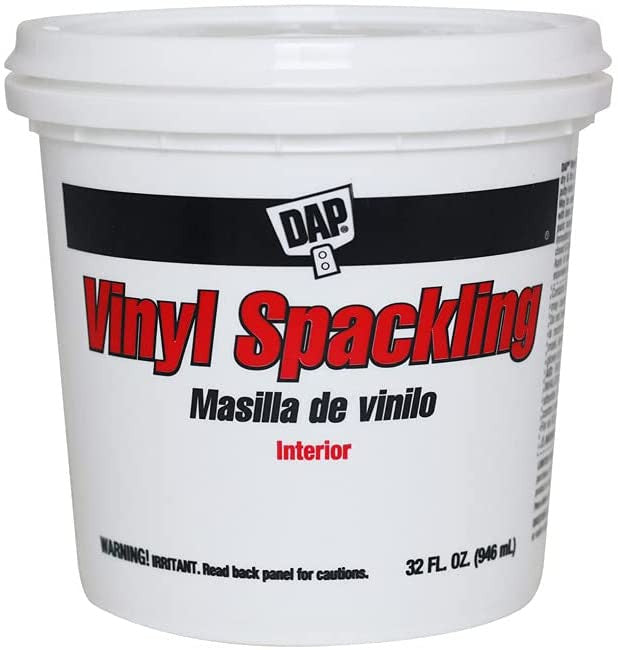 Dap 12132 Vinyl Spackling Compound Interior, White, 1-Quart