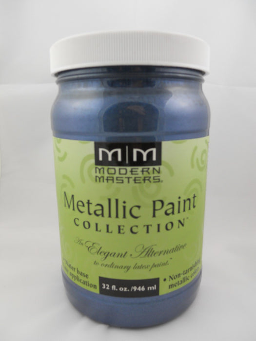 MODERN MASTERS Metallic Paint #655 Semi Opaque Sapphire/Qt.