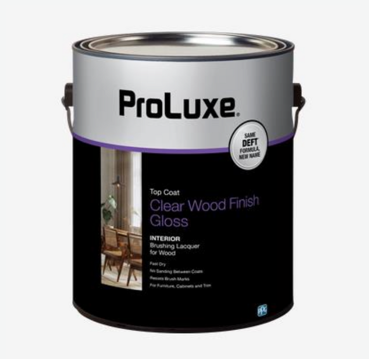 DEFT / ProLuxe Clear Wood Finish Brushing Lacquer SATIN/ 1 Gallon