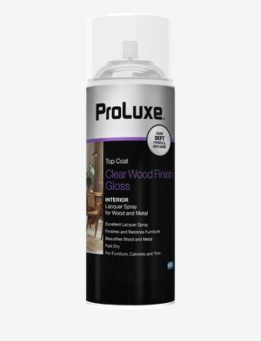 DEFT / ProLuxe Clear Wood Finish Brushing Lacquer GLOSS /Spray Can