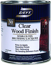 DEFT / ProLuxe Clear Wood Finish Brushing Lacquer SEMI-GLOSS /1 Gallon